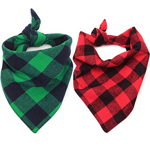 Malier Cozy Plaid Dog Bandanas